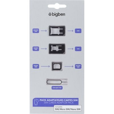 BigBen Interactive - kit d'adaptateurs de carte SIM