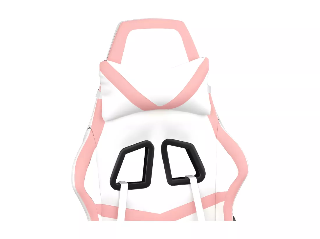Chaise de jeu Blanc et rose Similicuir