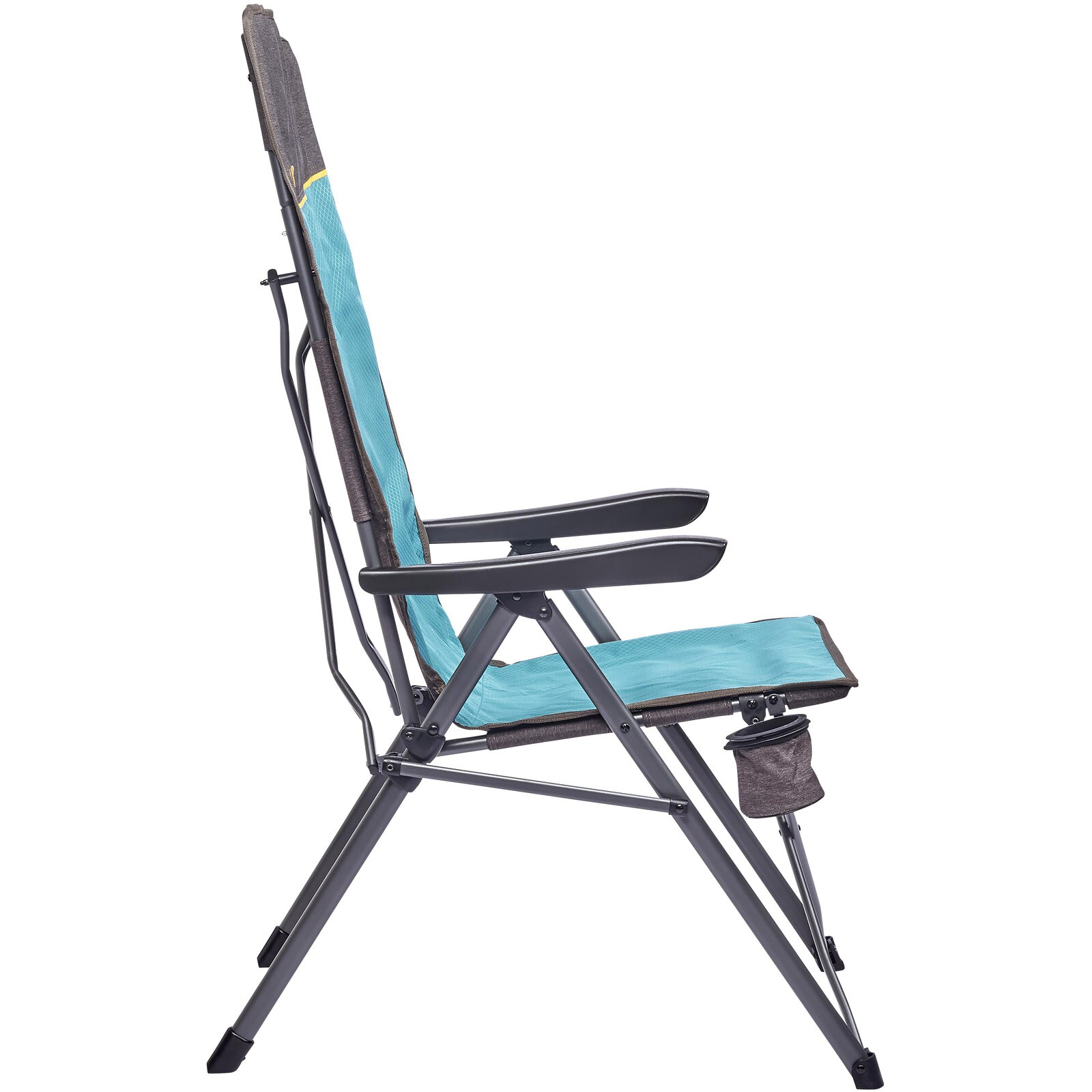 UQUIP Campingstuhl Justy XL Faltstuhl Strandstuhl Klappstuhl Verstellbar 120 kg Farbe: Petrol/grey