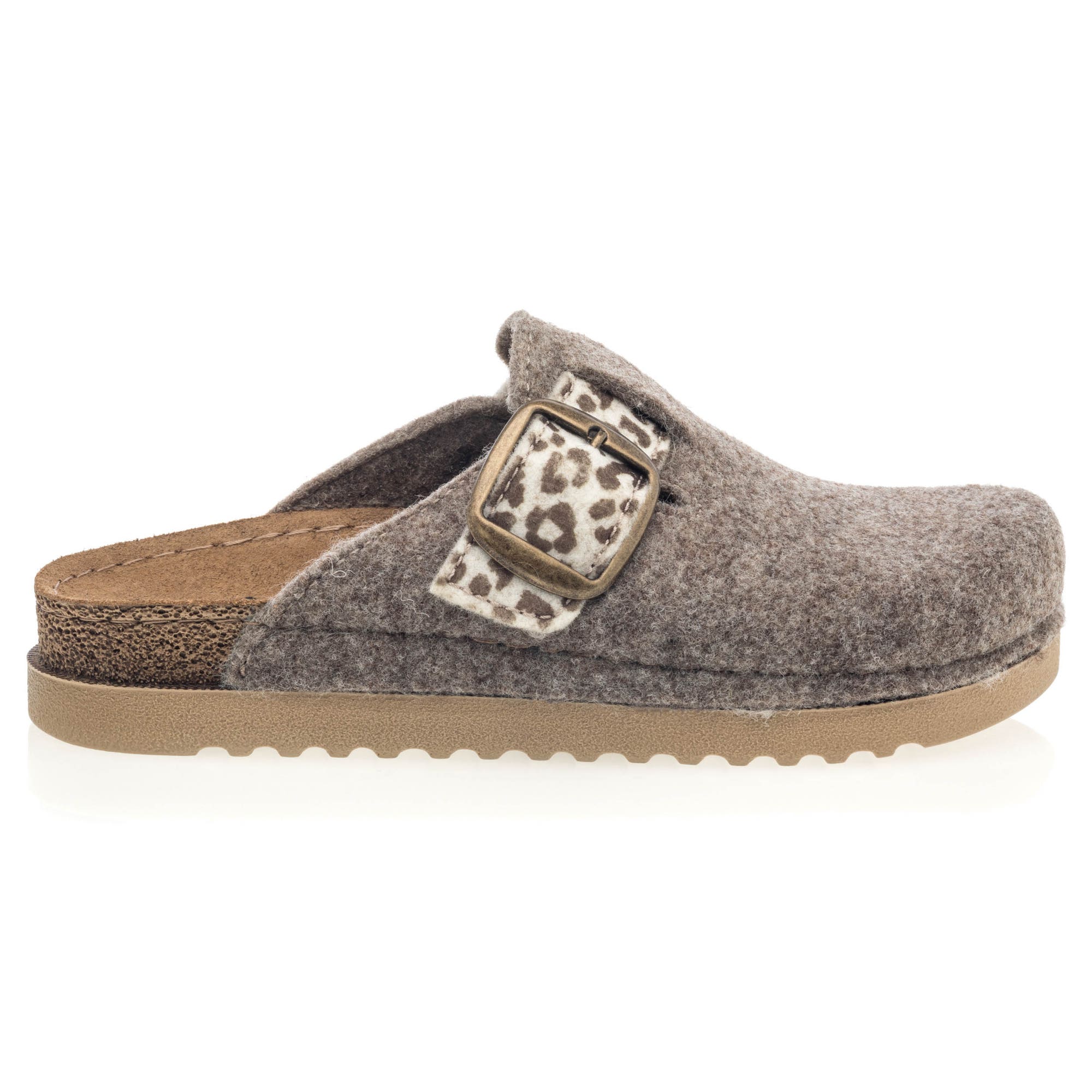 Pantoufles mules Femme beige
