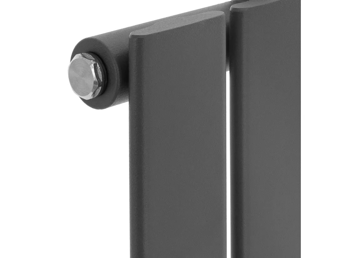 Radiateur Stella à panneaux anthracite 260x1800mm raccord central salle de bain
