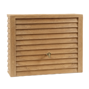 Regenton Woody lichtbruin 350L   kraantje en vulautomaat