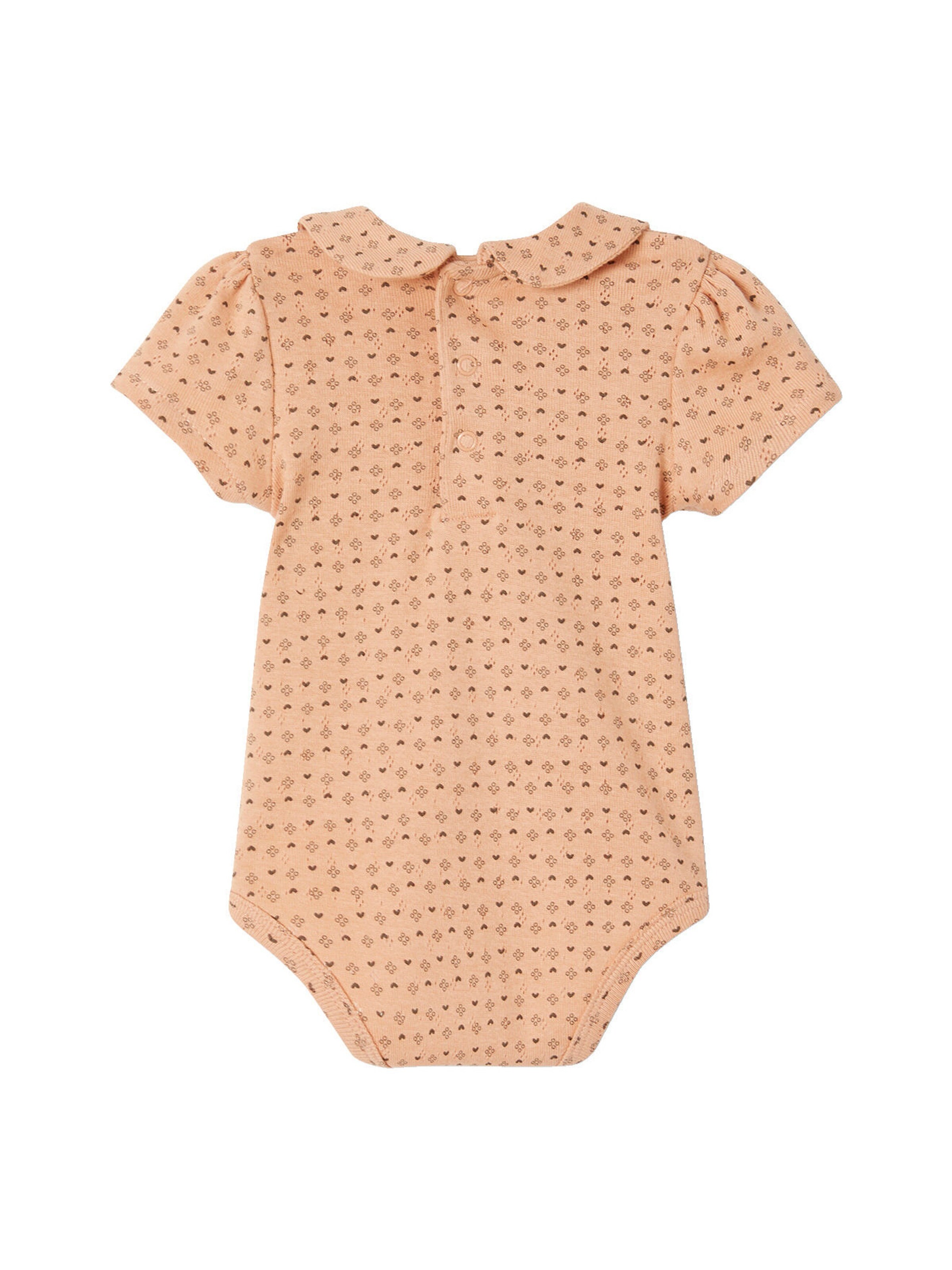 Vertbaudet 2er-Pack Baby Bodys Bio-Baumwolle altrosa