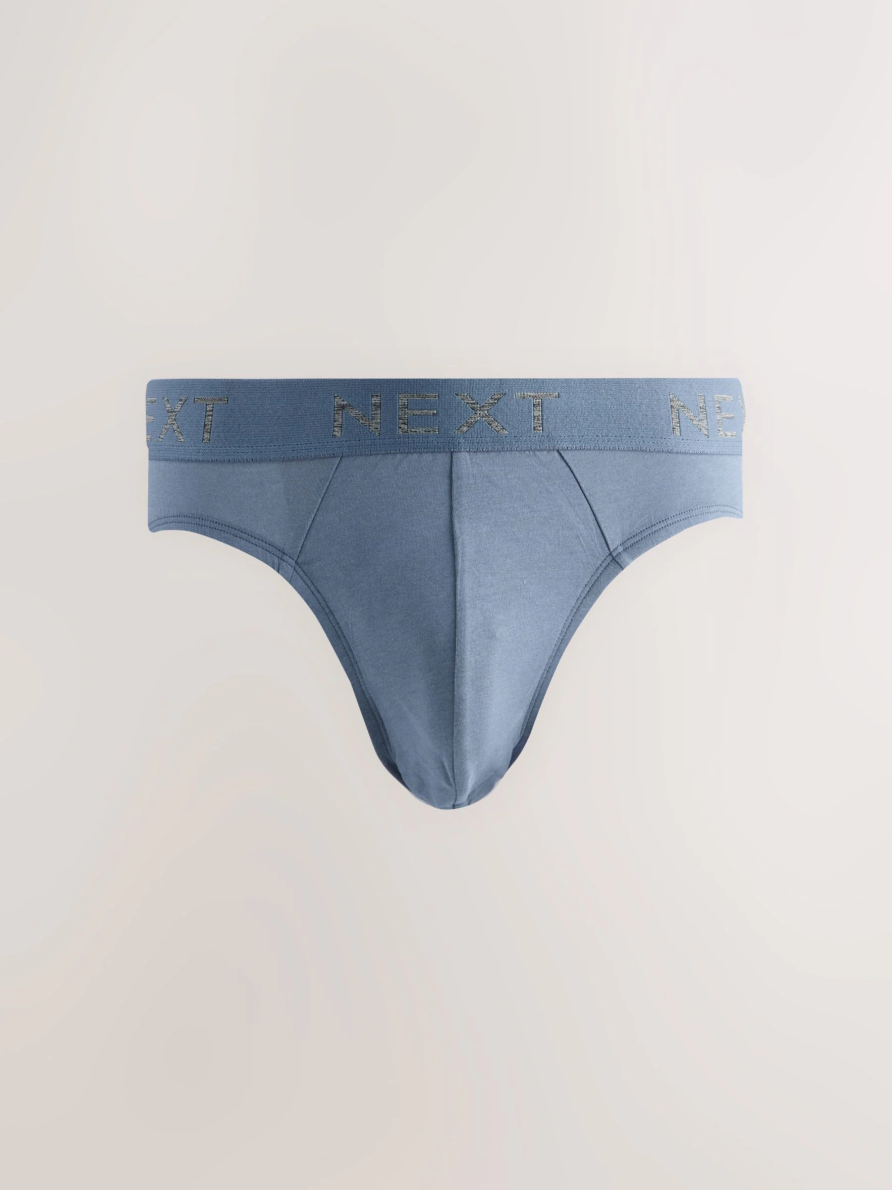 Blauw/grijs - Verpakking van 5 - Katoenrijke slips