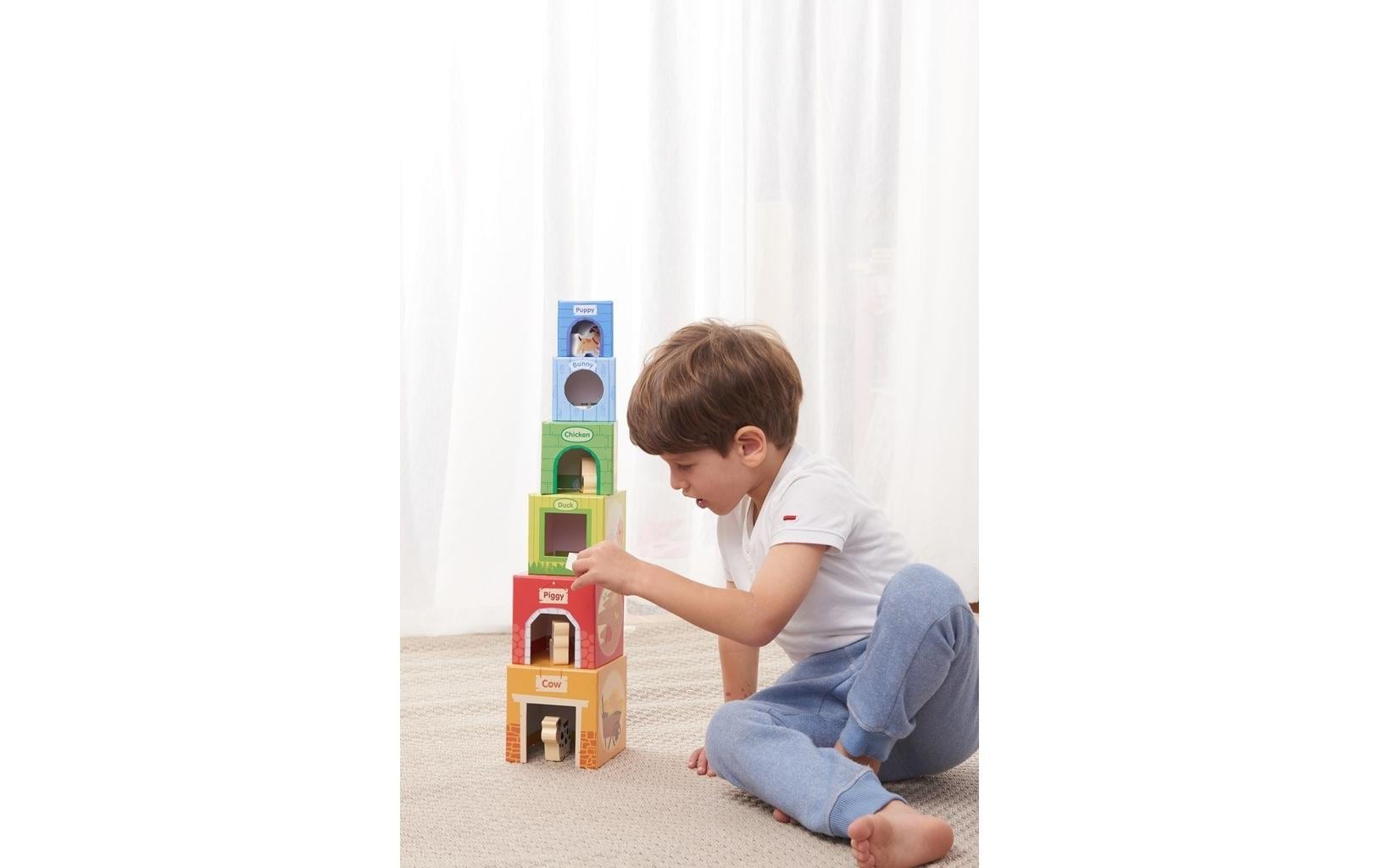 Stapelspielzeug »Spielba Holzspielwaren mit Holztieren«