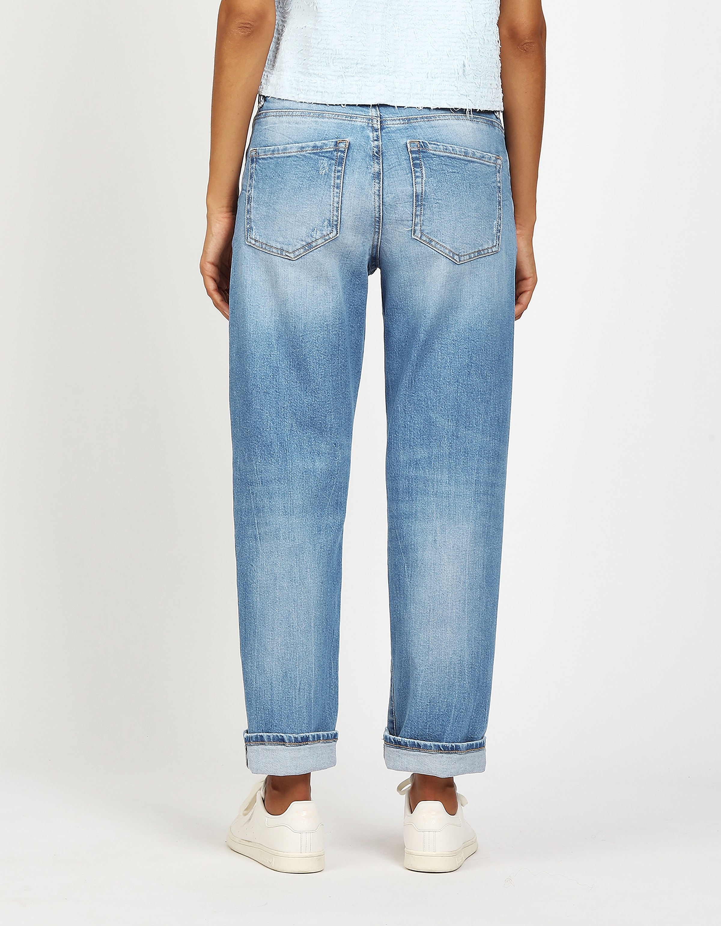 GANG Straight-Jeans »94THELMA« mit Detail oberhalb der Münztasche