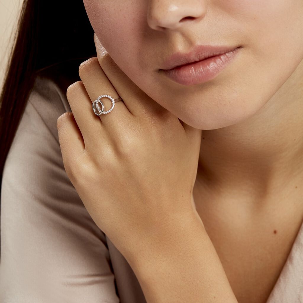 Bague Isabel Argent Blanc Oxyde De Zirconium