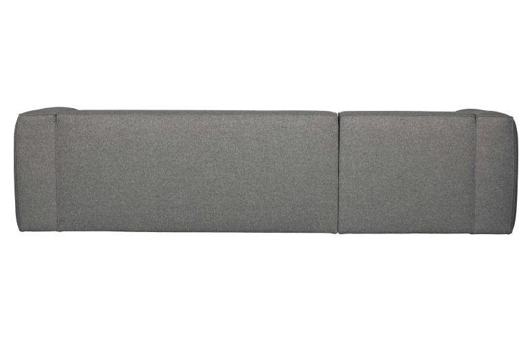 WOOOD Bean bank met chaise longue rechts lichtgrijs gemeleerd