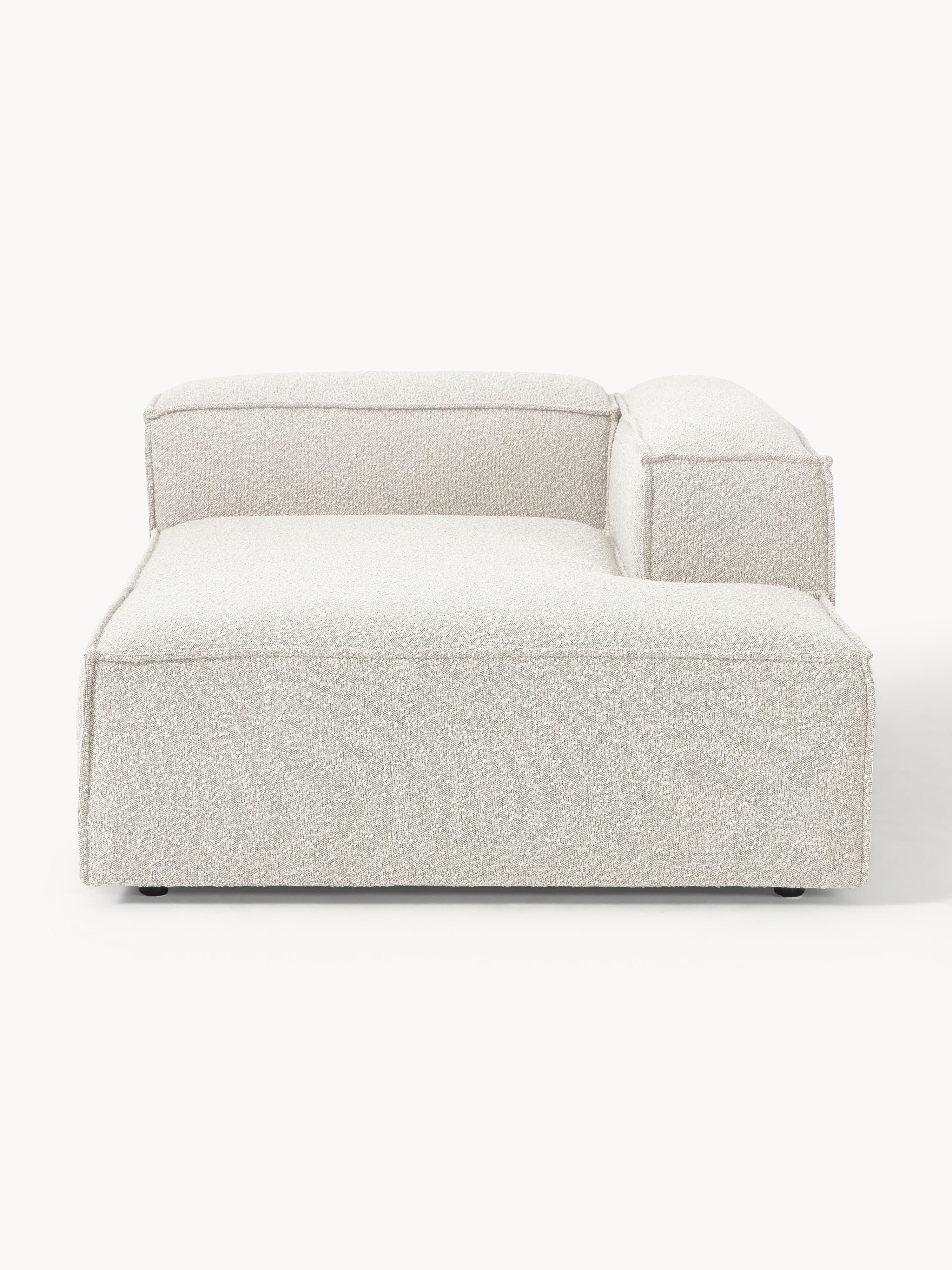 Chaise longue hoekmodule Lennon van bouclé