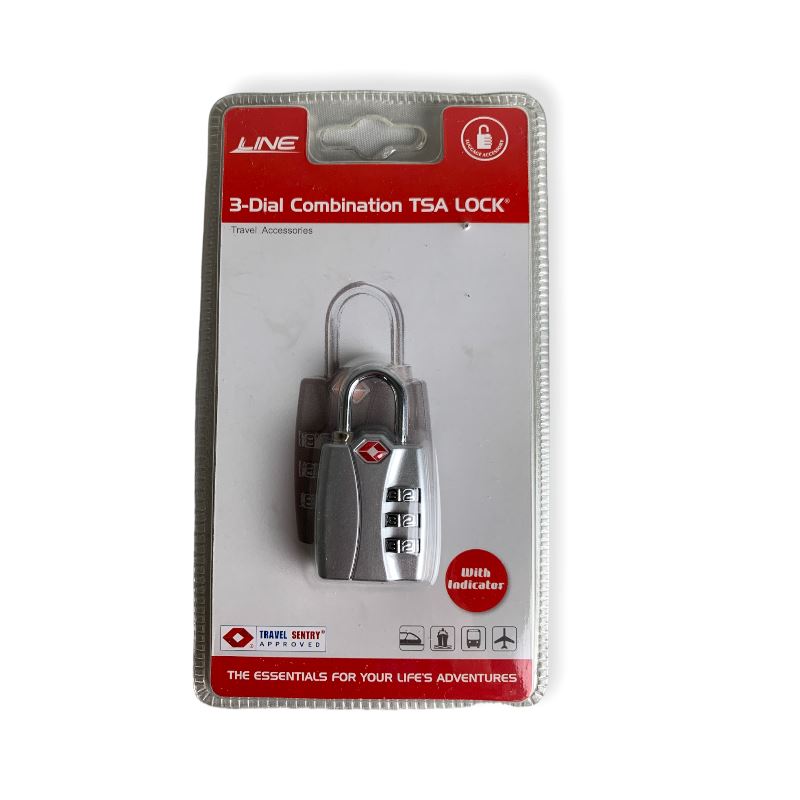 Line Travel Accessoires TSA Cijferslot Zilver