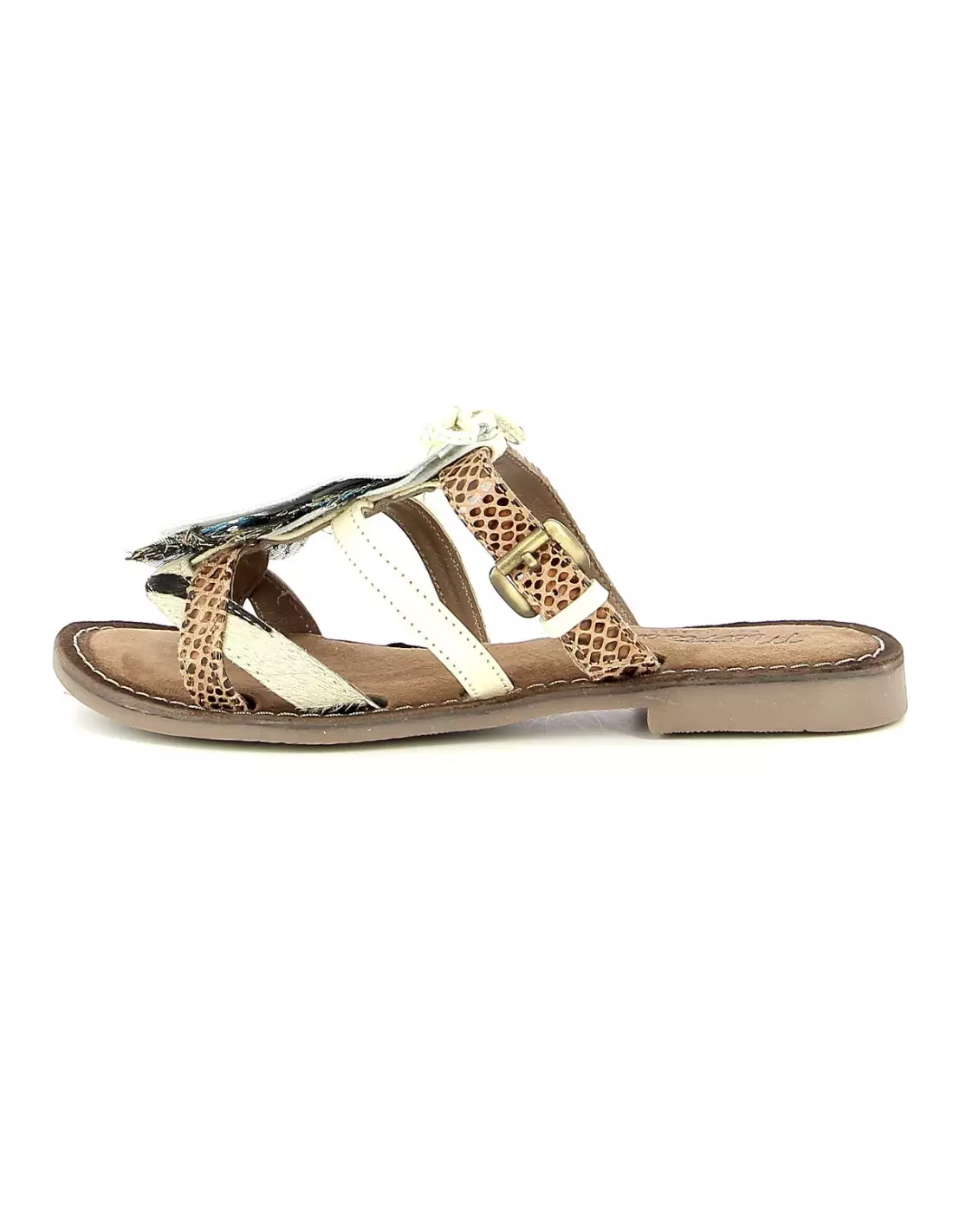 MAISON MANSA IF8162 - Sandales & nu-pieds Offwhitezebra