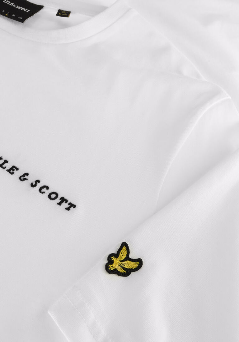 LYLE & SCOTT witte lyle & scott t-shirt embroidered t-shirt