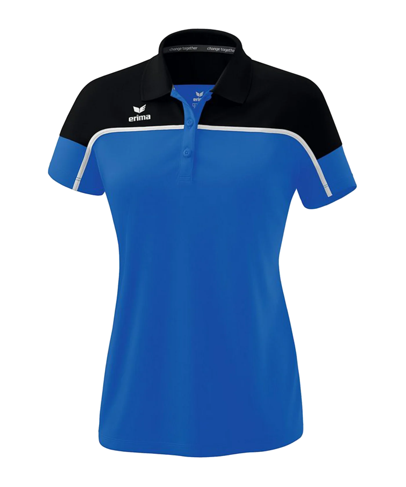 Erima Change by Poloshirt Damen Blau Schwarz