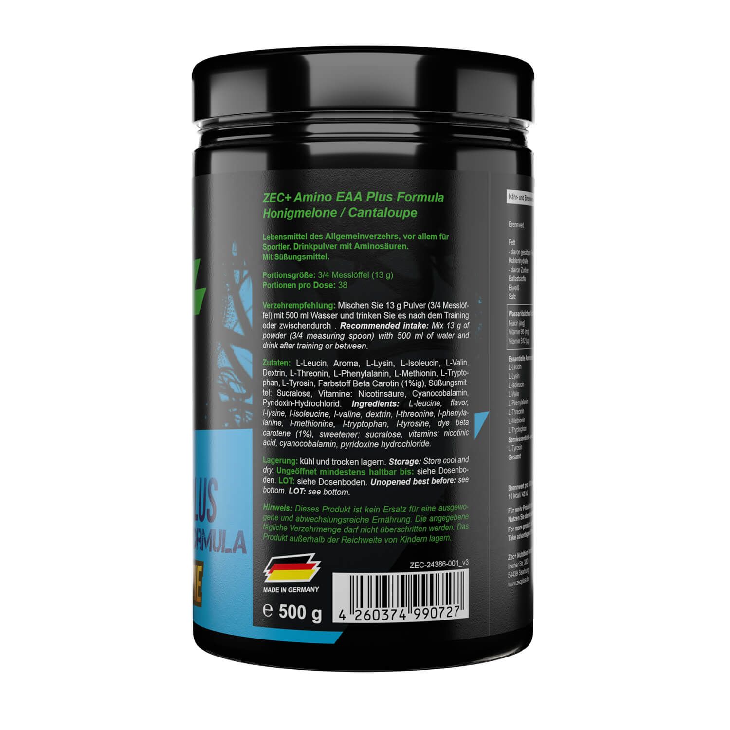 ZEC+ AMINO EAA Aminosäure Pulver Honigmelone