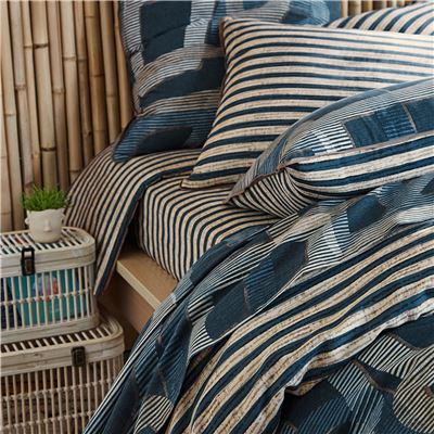 Linge de lit motifs graphiques