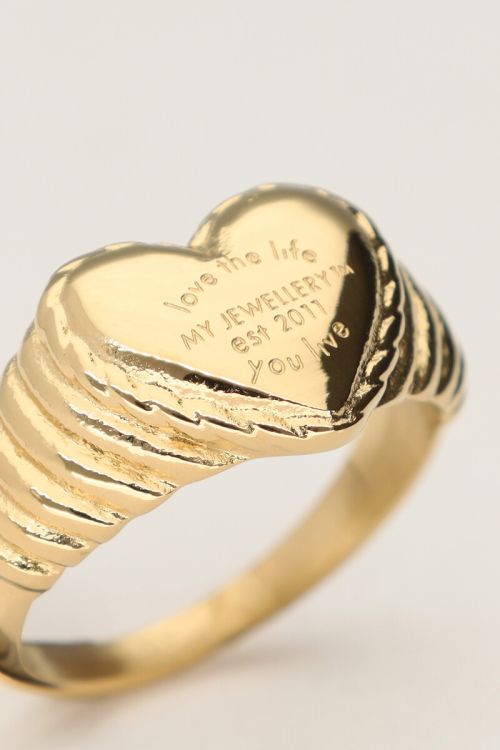 Candy ring met hartje