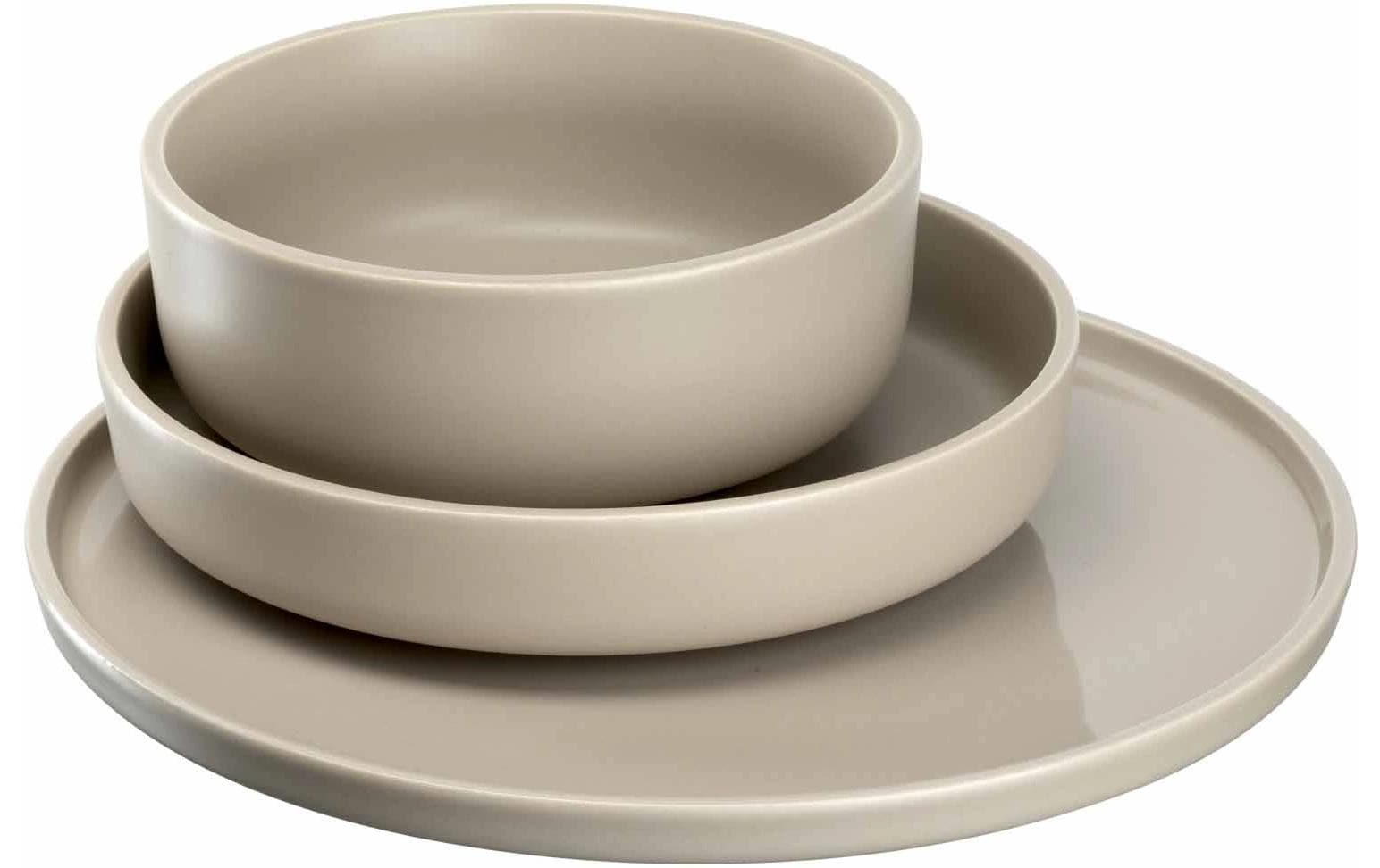 Speise-Service Roma 12-teilig, Beige<br>Geschirrset