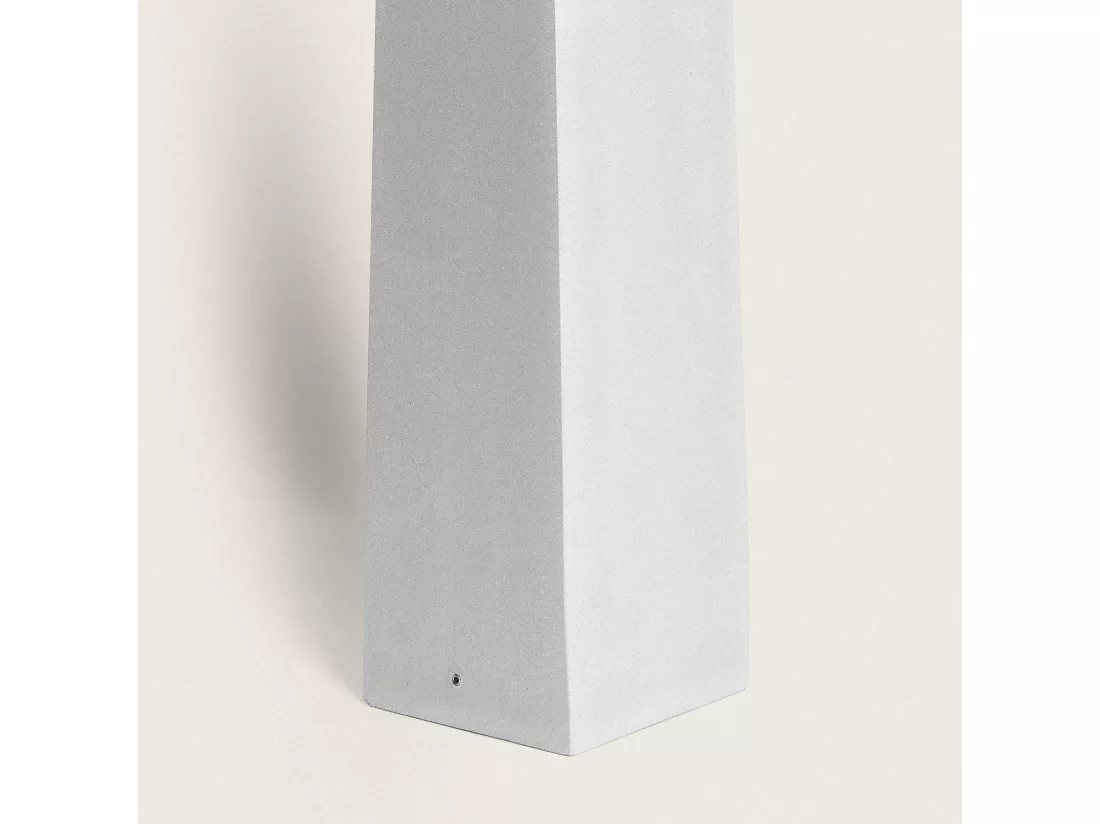 Balise Extérieure LED Dimmable 6W Ciment Dravix 70 cm Gris Pierre