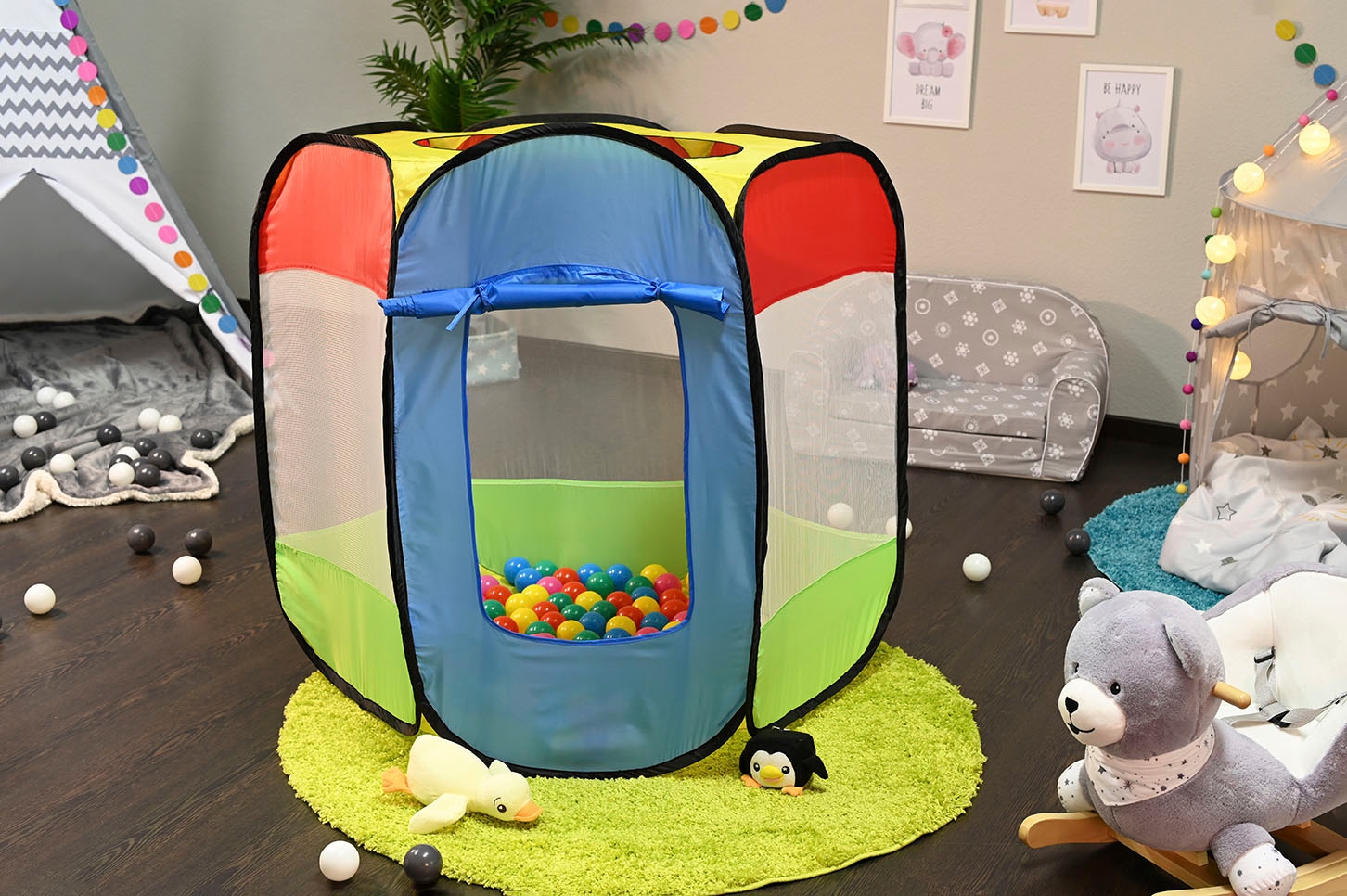Knorrtoys® Spielzelt »Bendix« sechseckiges Zelt; Seitenwände aus Gaze