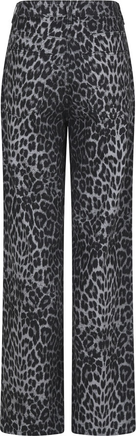Neo Noir Simona Leopard Pants Grey leopard