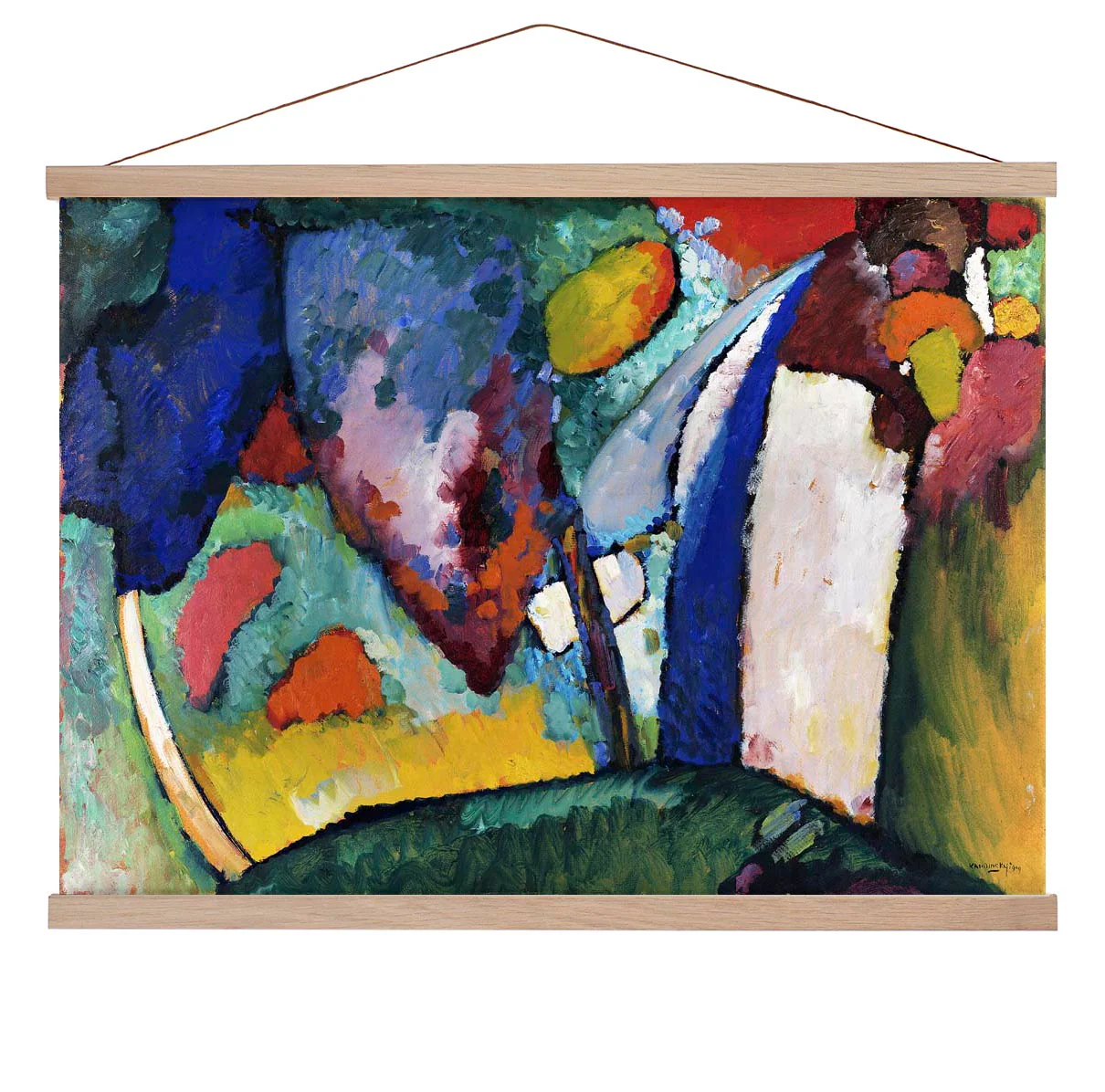 Der Wasserfall von Wassily Kandinsky