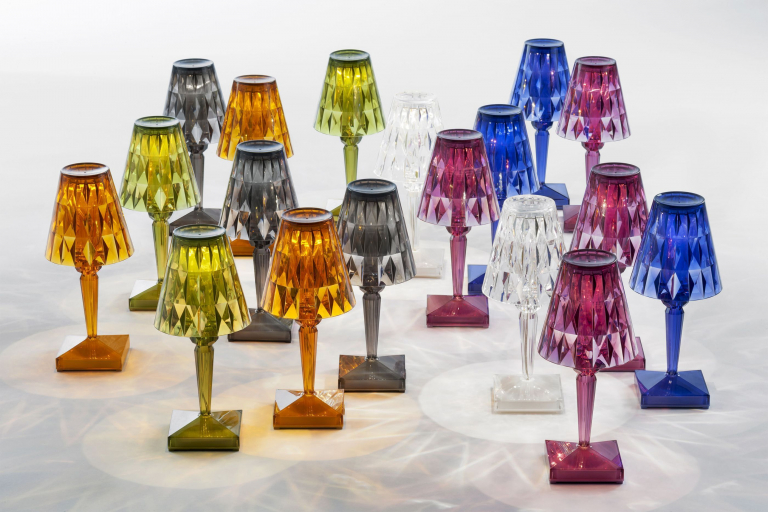 Kartell Battery tafellamp LED oplaadbaar mintgroen