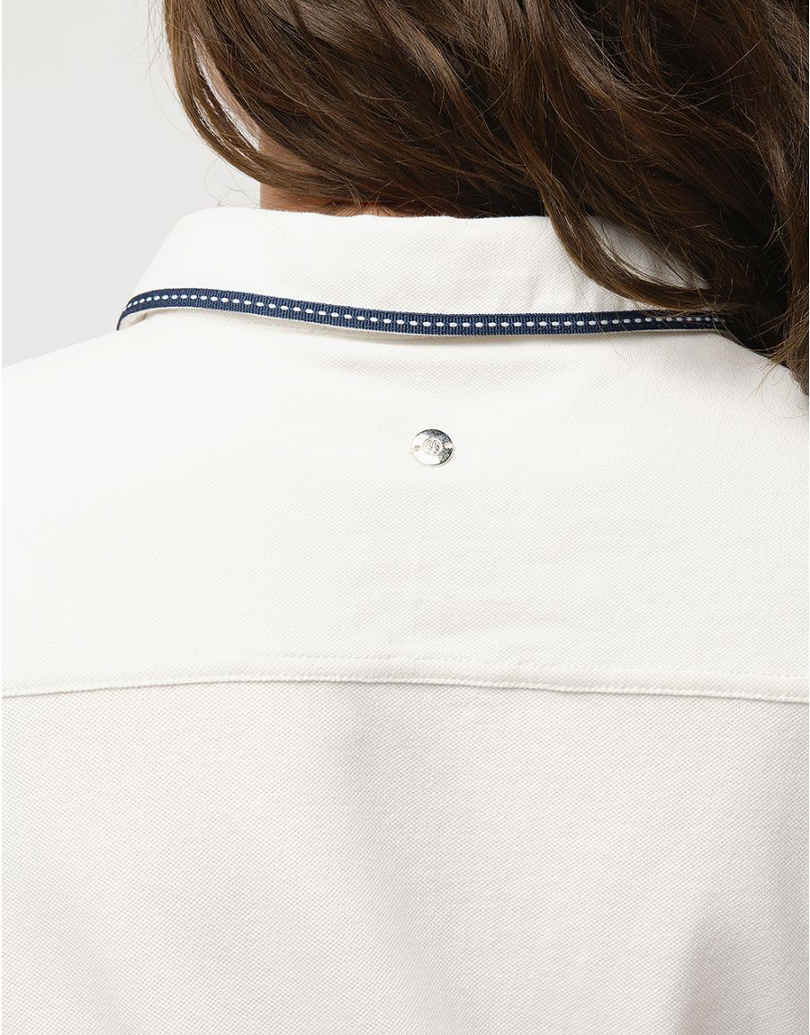 Polo coton blanc