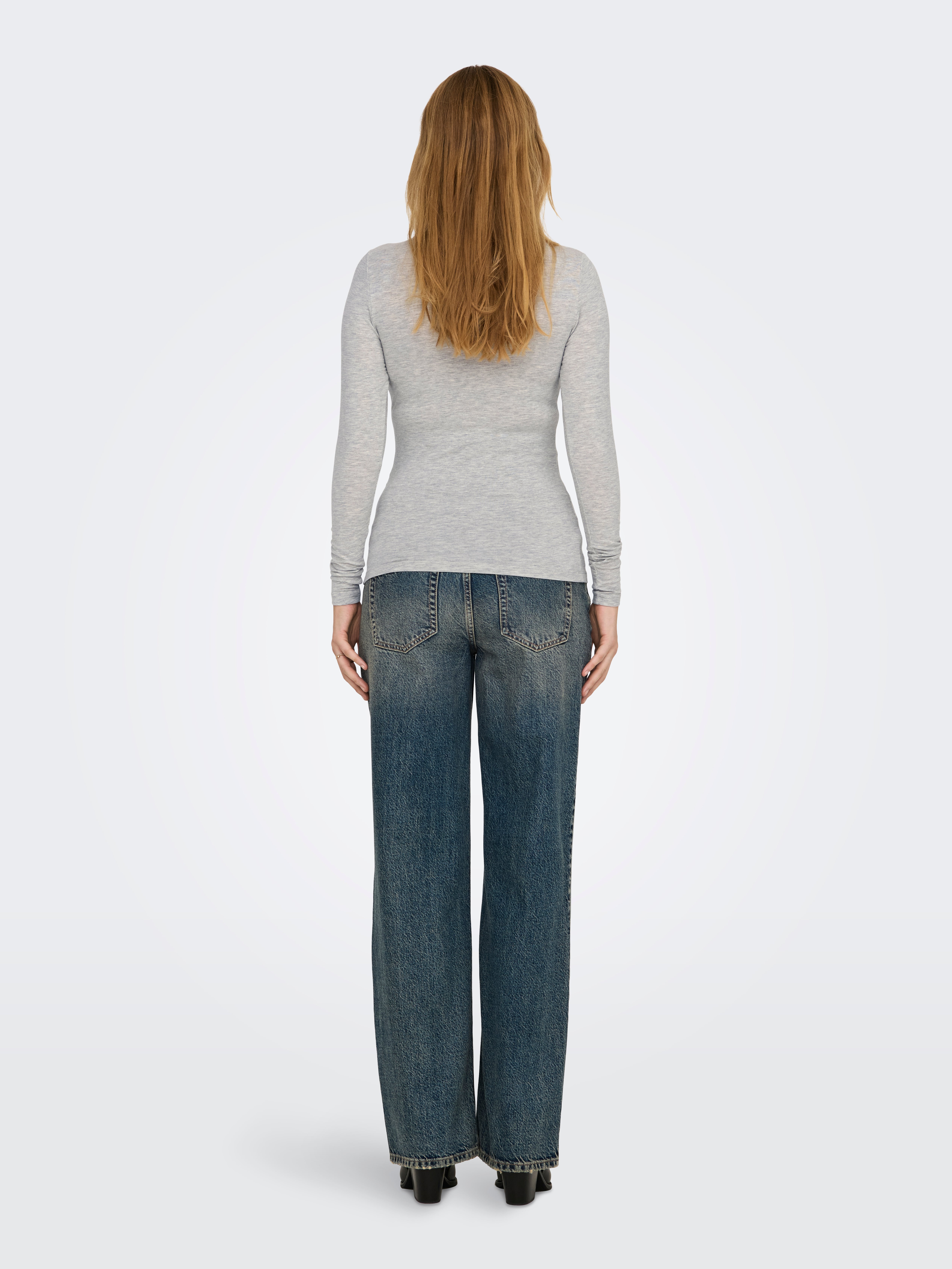 OLMSIGRID Top Light Grey Melange