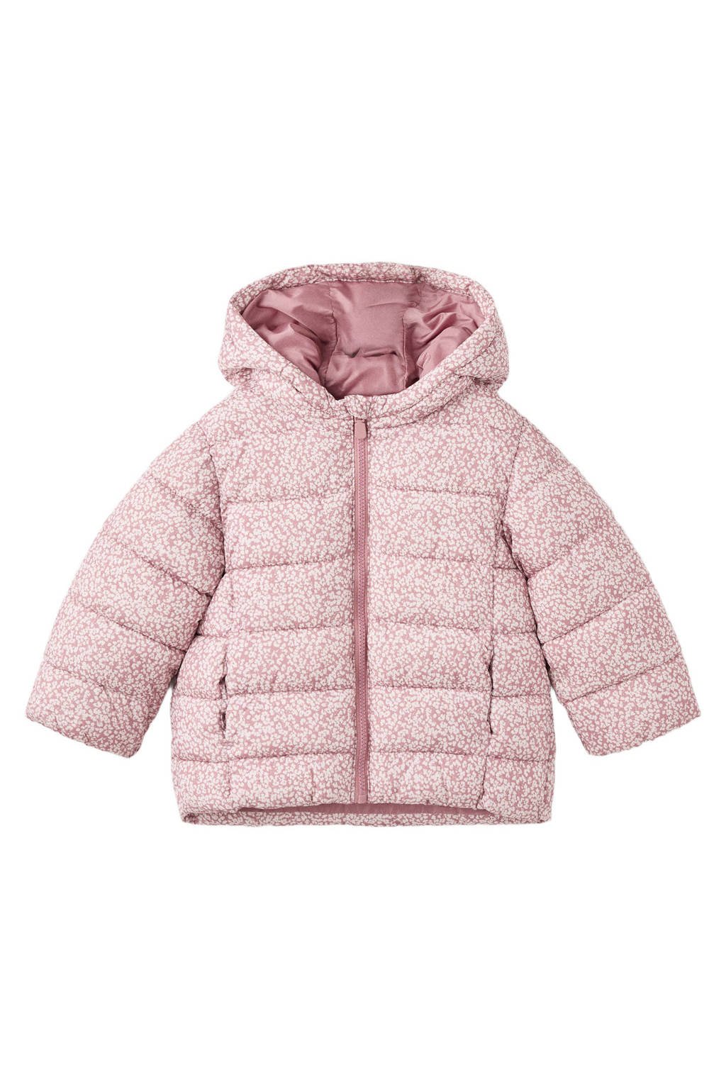 Mango Kids gewatteerde jas roze