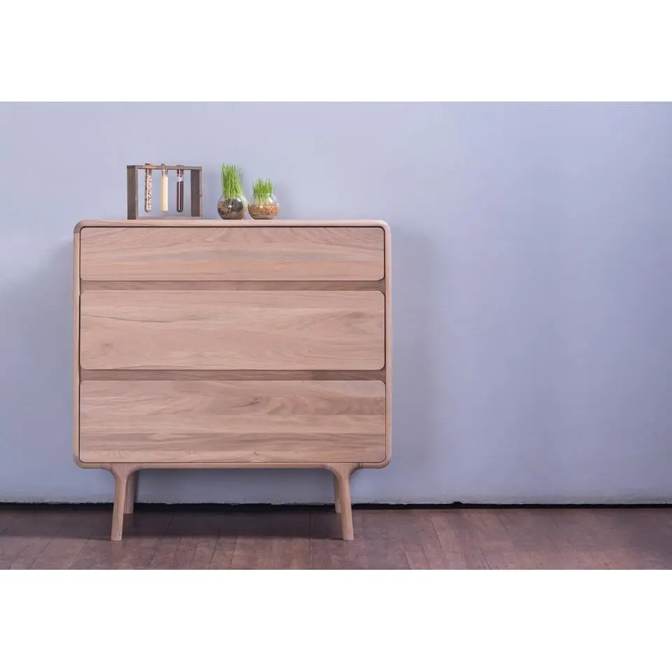 Gazzda Fawn Drawer Eikenhouten Ladekast - Whitewash