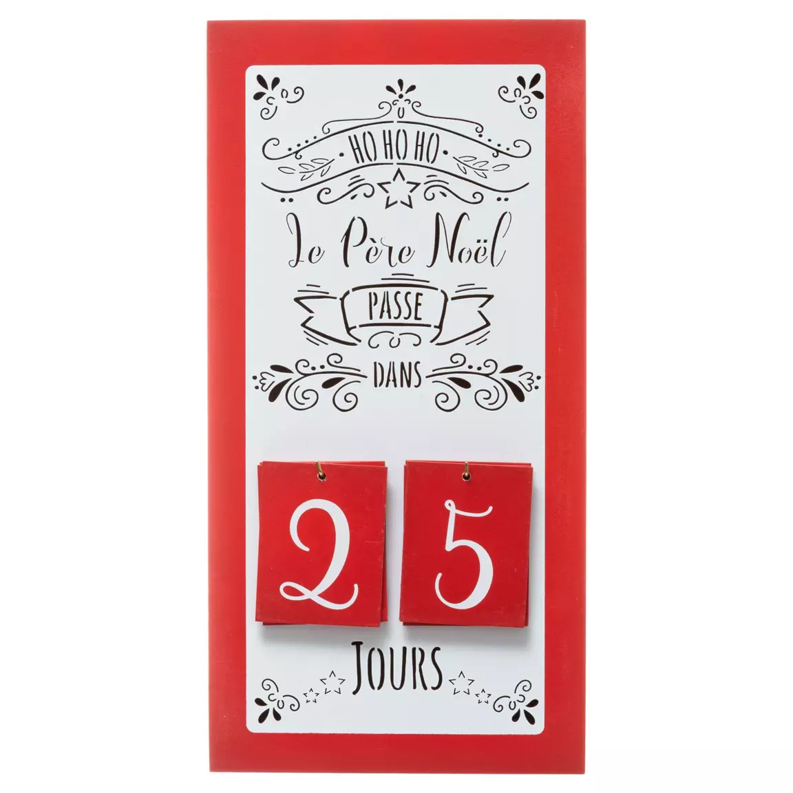 Calendrier de l'Avent perpétuel en bois Message
