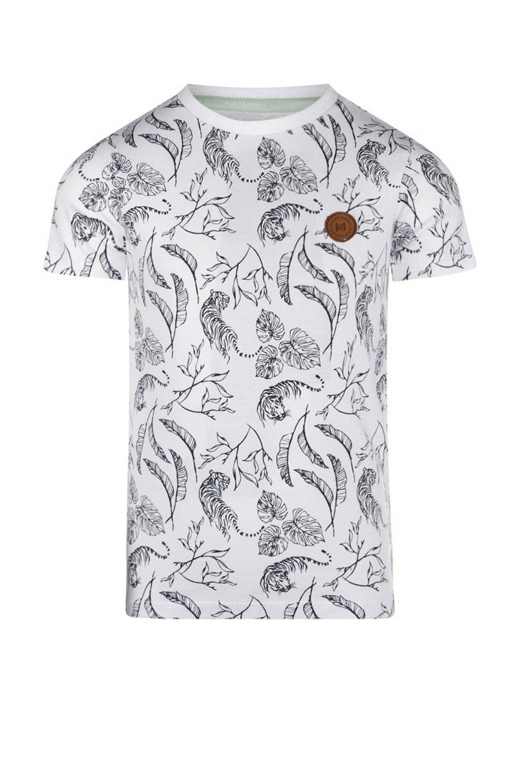 Koko Noko T-shirt met all over print blauw