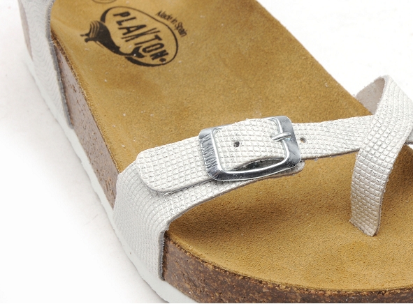 Plakton nu pieds plats femme cp zomba 341016 blanc