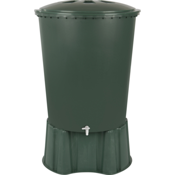 Regenton conisch groen 310L met kraantje