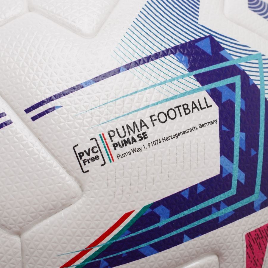 PUMA Ballon Serie A Orbita FIFA Quality Pro Ballon de Match - Blanc/Bleu/Crépuscule