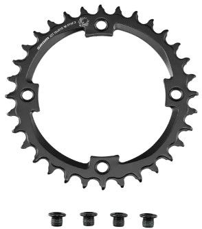 LEVO Stahl-Kettenblatt Eagle 12fach  schwarz  32 ZL 104mm