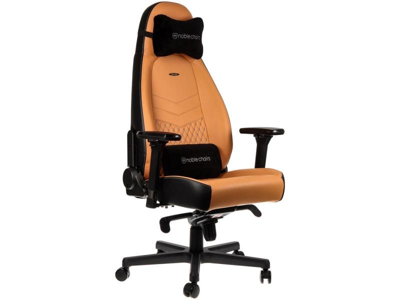 noblechairs Gaming-Stuhl ICON Echtleder Cognac Echtleder -Computersessel