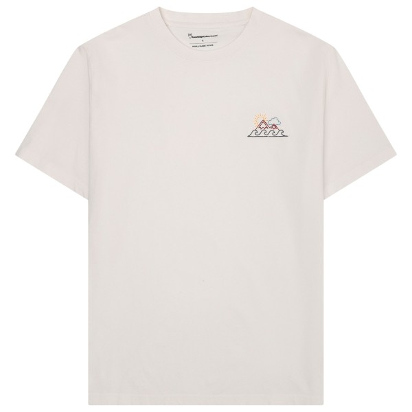 KnowledgeCotton Apparel - Regenerative Organic Cotton Chest Print T-Shirt - T-shirt