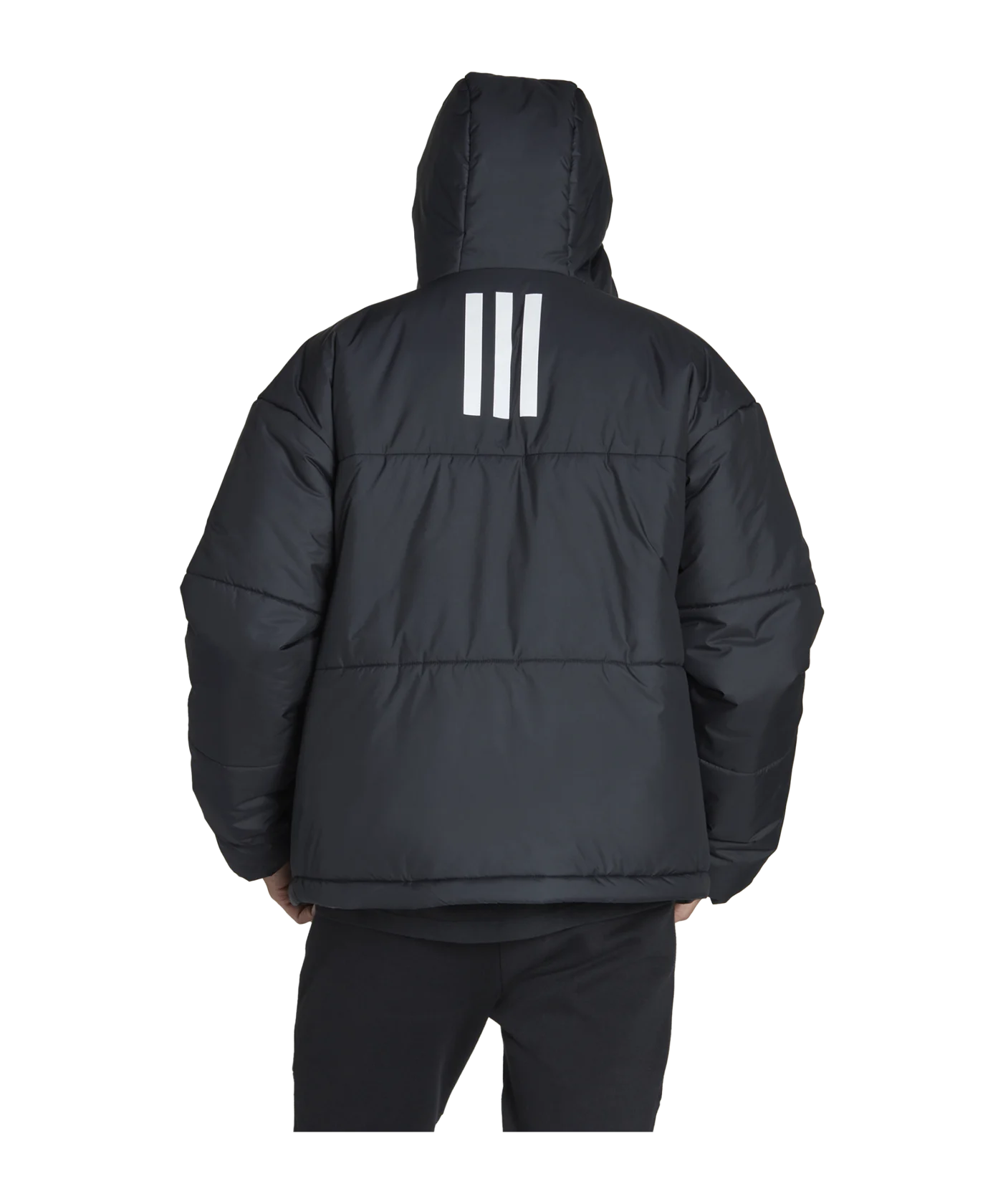 adidas 3S Puffy Jacke Schwarz