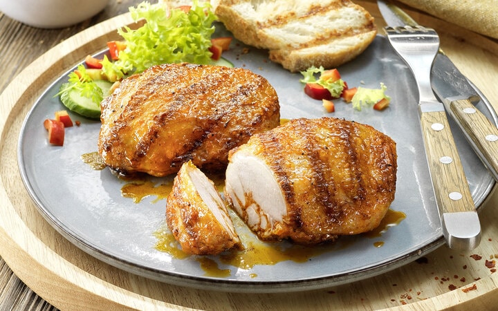 Hähnchen-Oberkeulensteaks „Holzfäller
