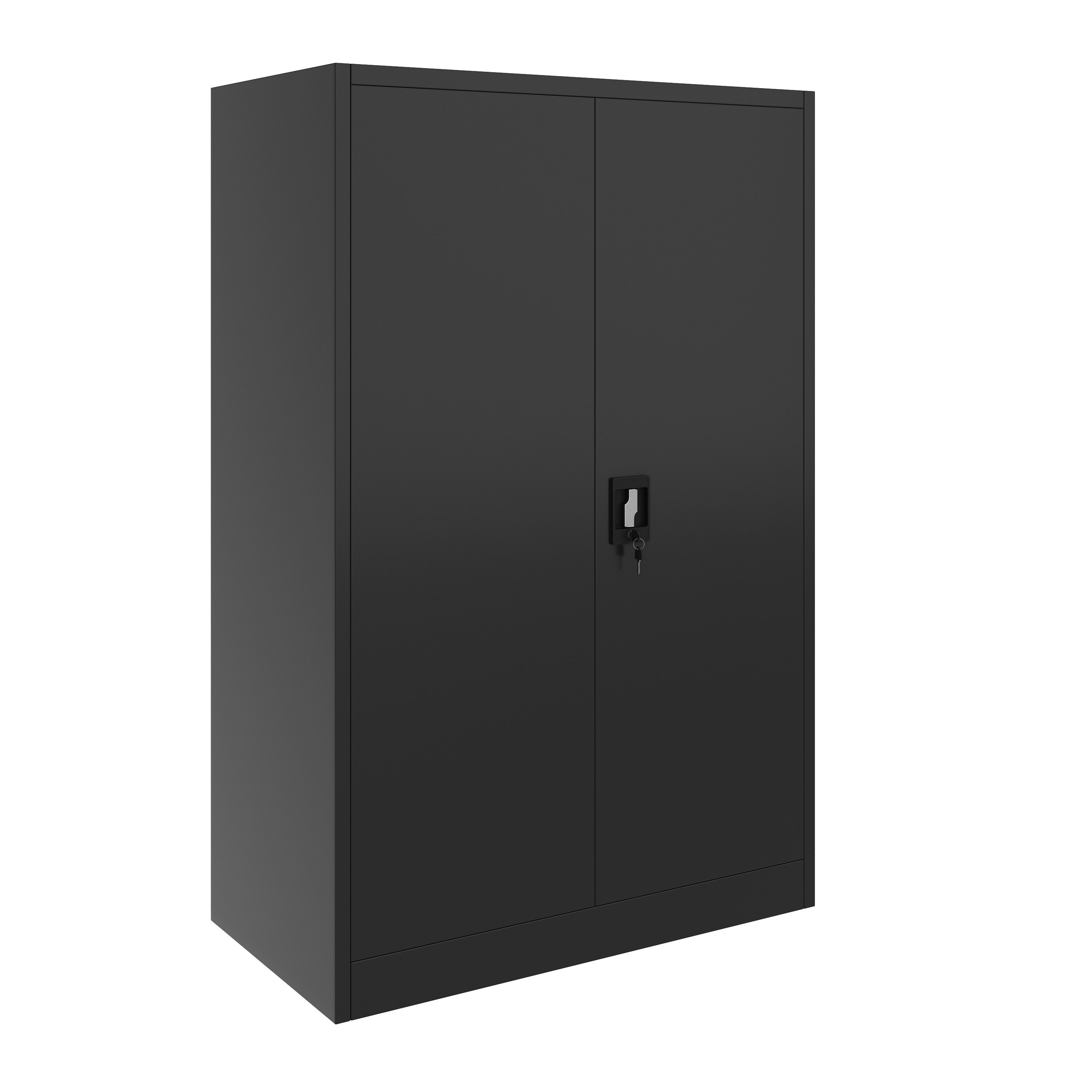 Aktenschrank mit 4 Böden 90 x 140 cm schwarz