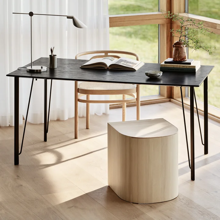 Fritz Hansen - Taburet Hocker, Kirsche geölt