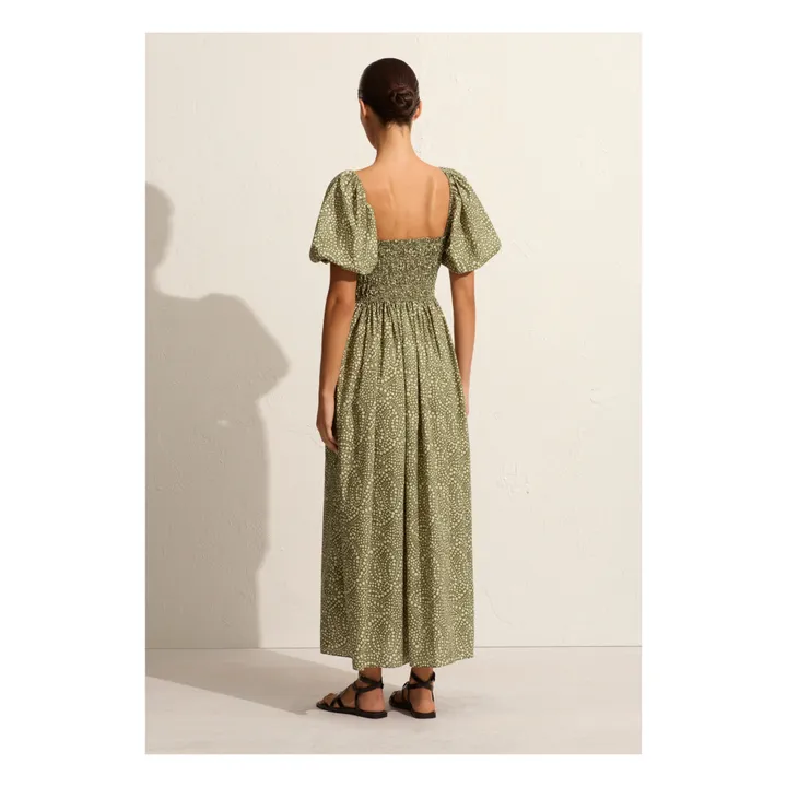 Matteau Robe Bodice Peasant | Vert olive