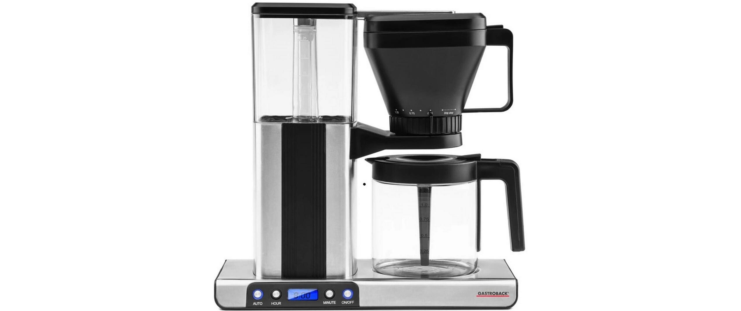Filterkaffeemaschine Design Brew Advanced Schwarz/Silber<br>Kaffeemaschine