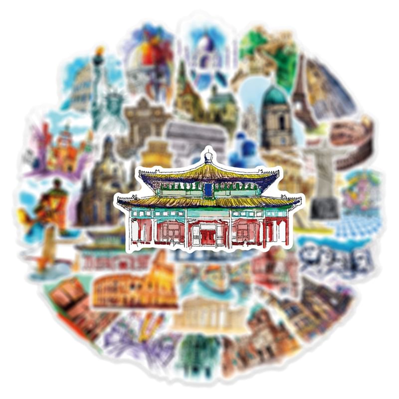 Milena - Reisarchitectuursticker