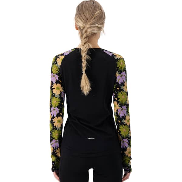 T-shirt thermique MONS ROYALE W BELLA TECH LS ALPINE BLOOM/BLACK