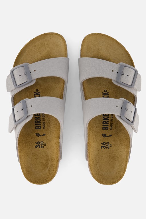 Birkenstock Arizona Slippers grijs Imitatieleer