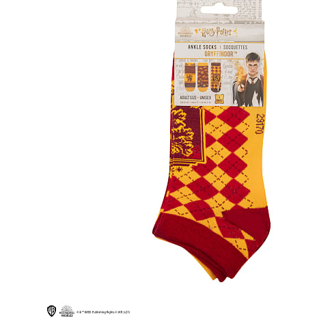 Harry Potter Gryffindor sokkesæt m. 3 par ankelsokker - børn