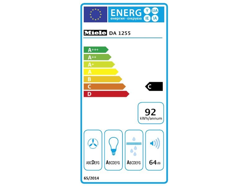 Miele Unterbauhaube DA 1255 3   intensiv Stufen Dunstabzugshaube mit energiesparender LED-Beleuchtung