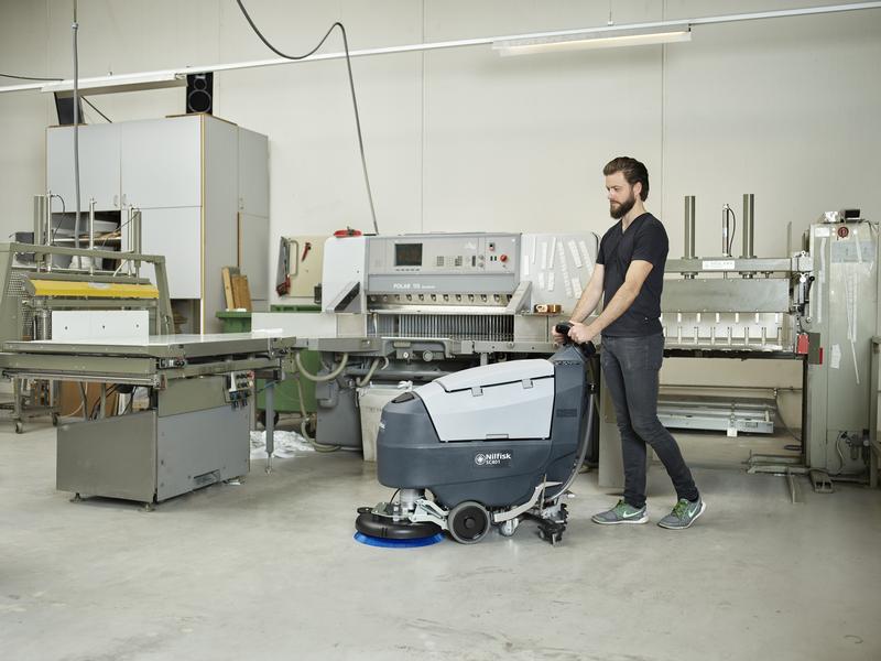 Nilfisk Akku-Scheuersaugmaschine SC401 43 BD Akku-Scheuersaugmaschine mit OneTouch System
